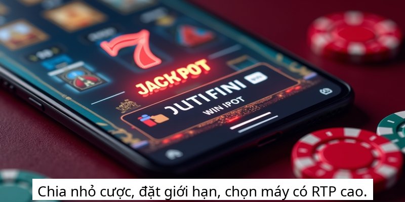 Chia nhỏ cược, đặt giới hạn, chọn máy có RTP cao.