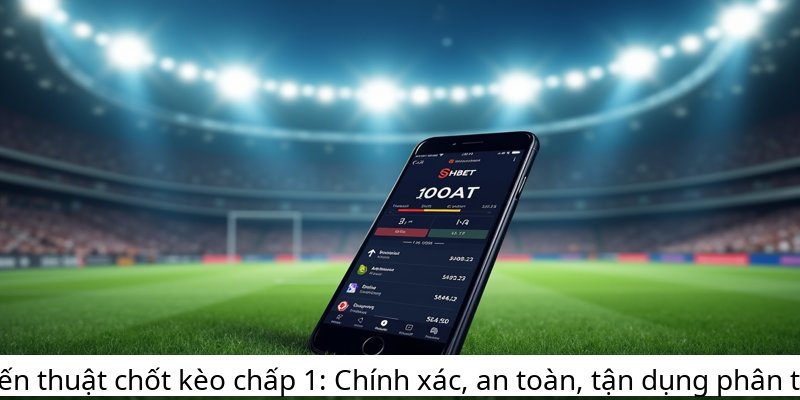 Chiến thuật chốt kèo chấp 1: Chính xác, an toàn, tận dụng phân tích.