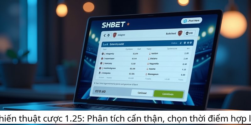 Chiến thuật cược 1.25: Phân tích cẩn thận, chọn thời điểm hợp lý.
