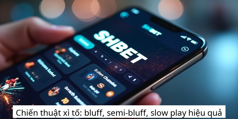 Chiến thuật xì tố: bluff, semi-bluff, slow play hiệu quả