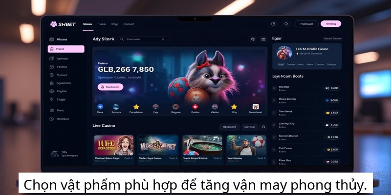 Chọn vật phẩm phù hợp để tăng vận may phong thủy.