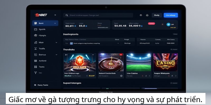 Giấc mơ về gà tượng trưng cho hy vọng và sự phát triển.