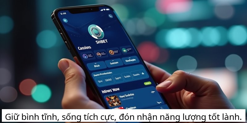 Giữ bình tĩnh, sống tích cực, đón nhận năng lượng tốt lành.
