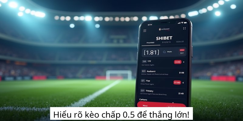Hiểu rõ kèo chấp 0.5 để thắng lớn!