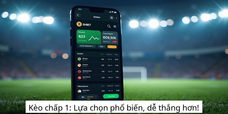 Kèo chấp 1: Lựa chọn phổ biến, dễ thắng hơn!