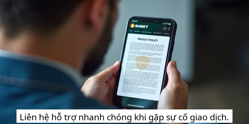 Liên hệ hỗ trợ nhanh chóng khi gặp sự cố giao dịch.