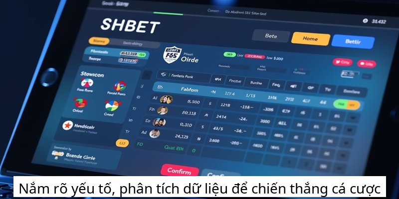 Nắm rõ yếu tố, phân tích dữ liệu để chiến thắng cá cược