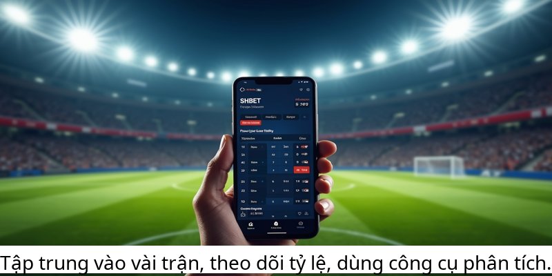 Tập trung vào vài trận, theo dõi tỷ lệ, dùng công cụ phân tích.