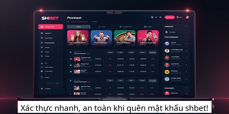 Xác thực nhanh, an toàn khi quên mật khẩu shbet!